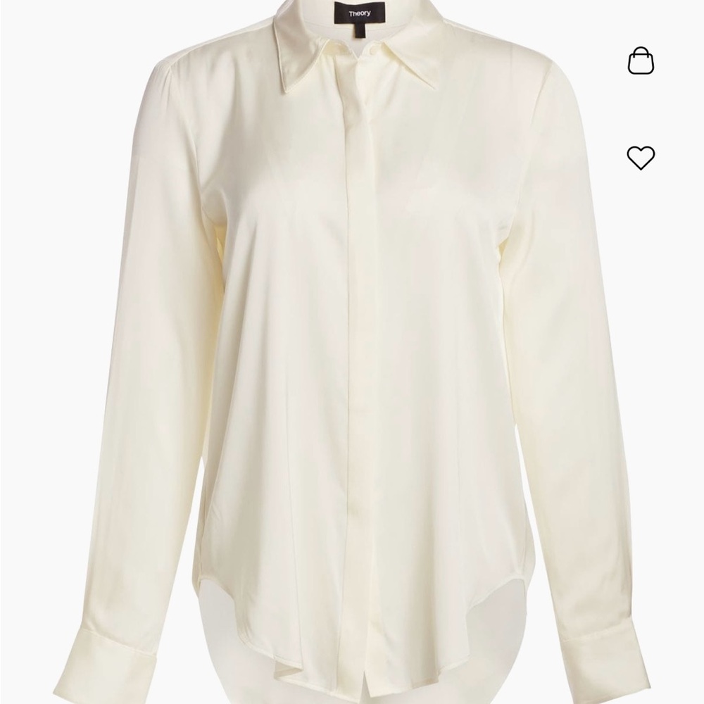 Trina Turk Women's Cream Button Down Shirt